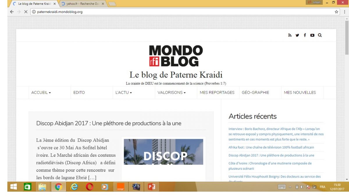 Article : #Mondoblogsaison 6, un an apr&egrave;s ma s&eacute;lection